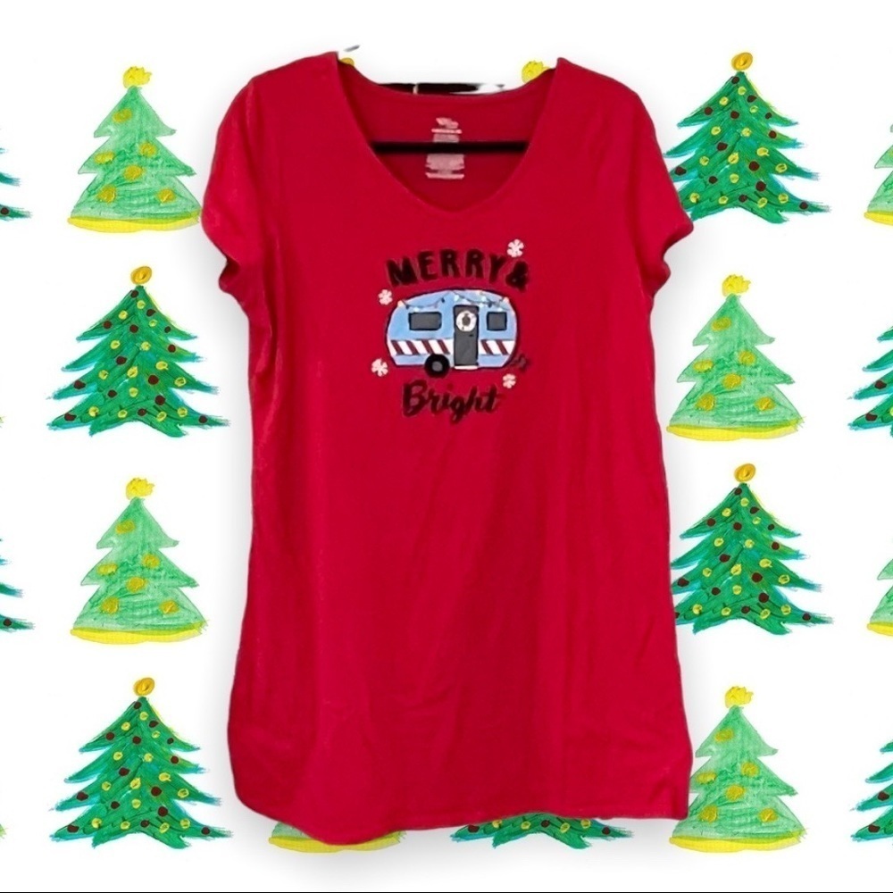Secret Treasures Merry & Bright Camping Nightshirt